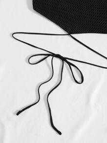 Trelyra 十字交叉後背繫帶針織上衣