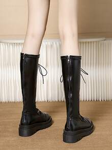 女士們時髦戶外靴子 - 黑色 - 查看 2