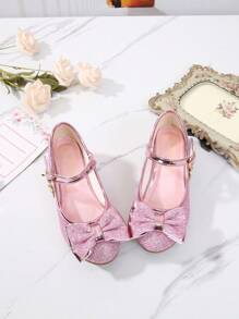 Mode High Heel Prinzessin Schuhe Für Kinder - Pink - Übersicht 1