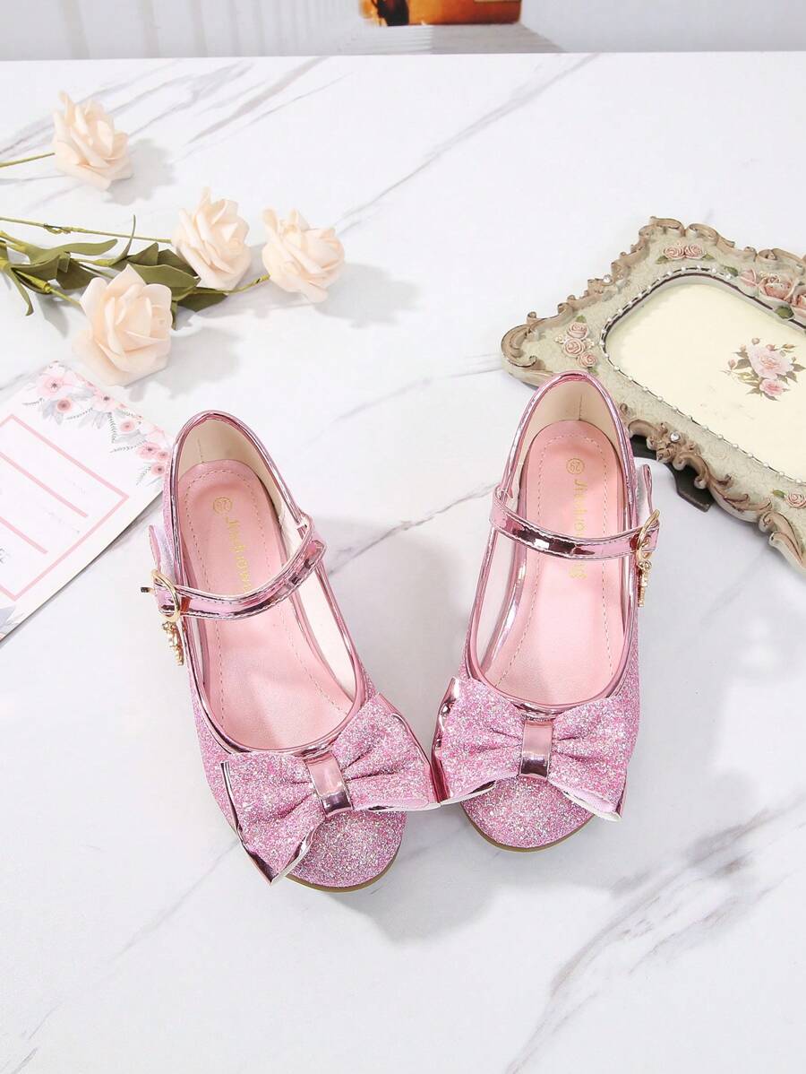 Mode High Heel Prinzessin Schuhe Für Kinder - Pink - Übersicht 1