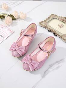 Mode High Heel Prinzessin Schuhe Für Kinder - Pink - Übersicht 3