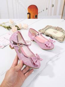 Mode High Heel Prinzessin Schuhe Für Kinder - Pink - Übersicht 5