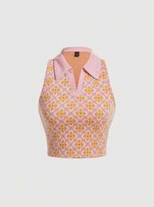SHEIN MOD Floral Print Tank Top
