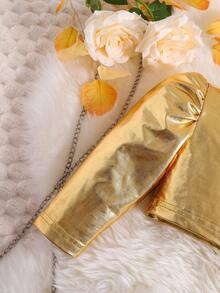 Baby Girl Puff Sleeve Tee & Zip Up Skirt - Multicolor - View 5