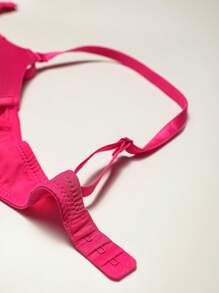 FloralLove Sujetador unicolor con aro - Rosa Fucsia - Ver 3