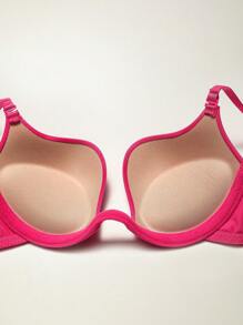 FloralLove Sujetador unicolor con aro - Rosa Fucsia - Ver 6