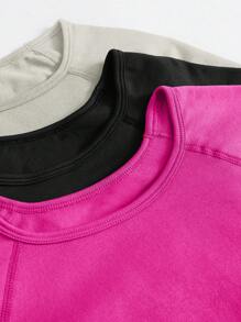 Easithlete 4 件套透气柔软渔网字母图案运动背心健身背心健身房女式衬衫