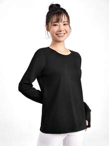 Activina 吸汗速乾 通気性スポーツ用圧縮シャツ - ブラック - チェックする 1