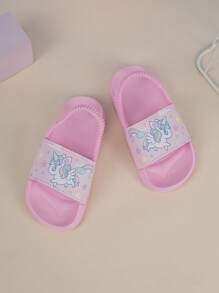 de niños Chanclas de casa , de moda , cómodo , transpirable , con patrón de dibujos animados exterior Zapatillas - Rosa - Ver 6