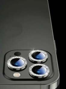 3pcs Eagle Eye Rhinestone Decor Lens Protectors Compatible With iPhone
