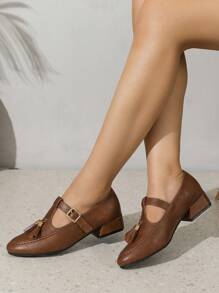 Flache Schuhe Französisch Vintage Gemütlich runder Zehenpartie, Flache Frühling & Herbst Schnürung, Damen