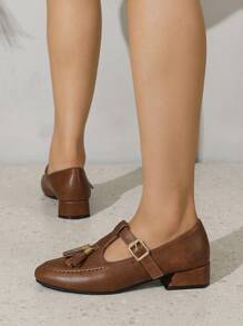 Flache Schuhe Französisch Vintage Gemütlich runder Zehenpartie, Flache Frühling & Herbst Schnürung, Damen