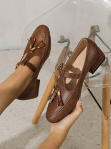 Flache Schuhe Französisch Vintage Gemütlich runder Zehenpartie, Flache Frühling & Herbst Schnürung, Damen