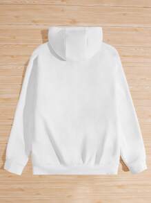 Manfinity NXTstreet 宽松版型男款拉链保暖内衬连帽运动衫 - 白色 - 查看 2