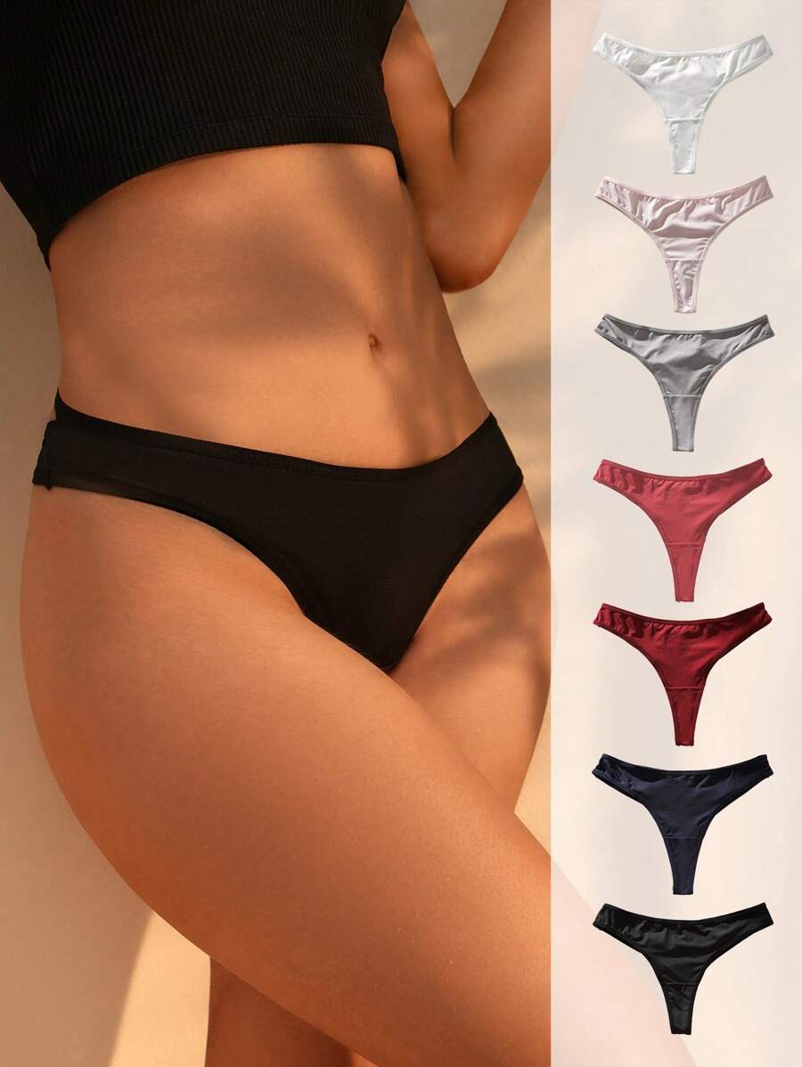 7pack Solid Thong - Multicolor - View 1