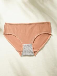 7pcs Solid Bow Front Ribbed Knit Panty - Multicolor - View 5