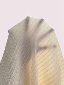 Contrast Binding Belted Lounge Robe