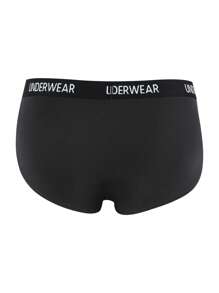 男士4入組腰部字母條帶內褲