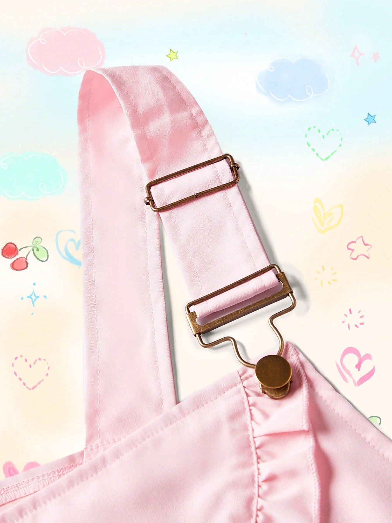 SHEIN Qutie Plus Frill Trim Pinafore Dress SHEIN UK