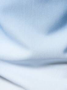 Manfinity Mode Men Ombre Button Up Long Sleeve Vacation Beach Shirt For Husband - Blue and White - View 7