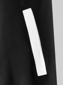 Manfinity VCAY 秋冬款男士超大号字母印花撞色落肩运动夹克（不含T恤） - 彩色 - 查看 4