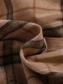 SHEIN 女大童格紋印花連衣裙&貼布細節襯衫 - 彩色 - 查看 8