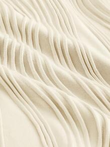 SHEIN ICON Twist Front Tube Top & Bodycon Skirt - Beige - View 4