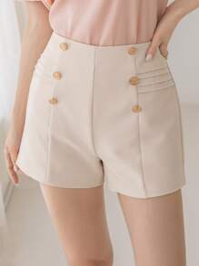 DAZY Button Detail Shorts