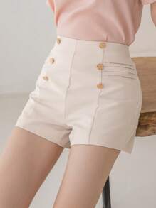 DAZY Button Detail Shorts