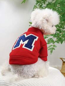 PETSIN 1st Pet Geborduurde Letter M Sweatshirt Jas Voor Honden & Katten