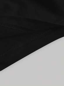 SHEIN MOD Tank Top cu volan - Negru - Vizualizare 5