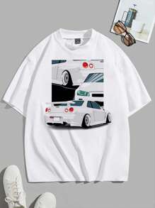 Men Car Print Tee