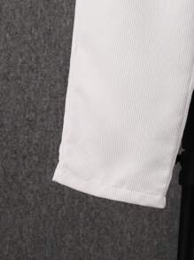 SHEIN Tween Boy Dual Pocket Elastic Waist Pants - White - View 4