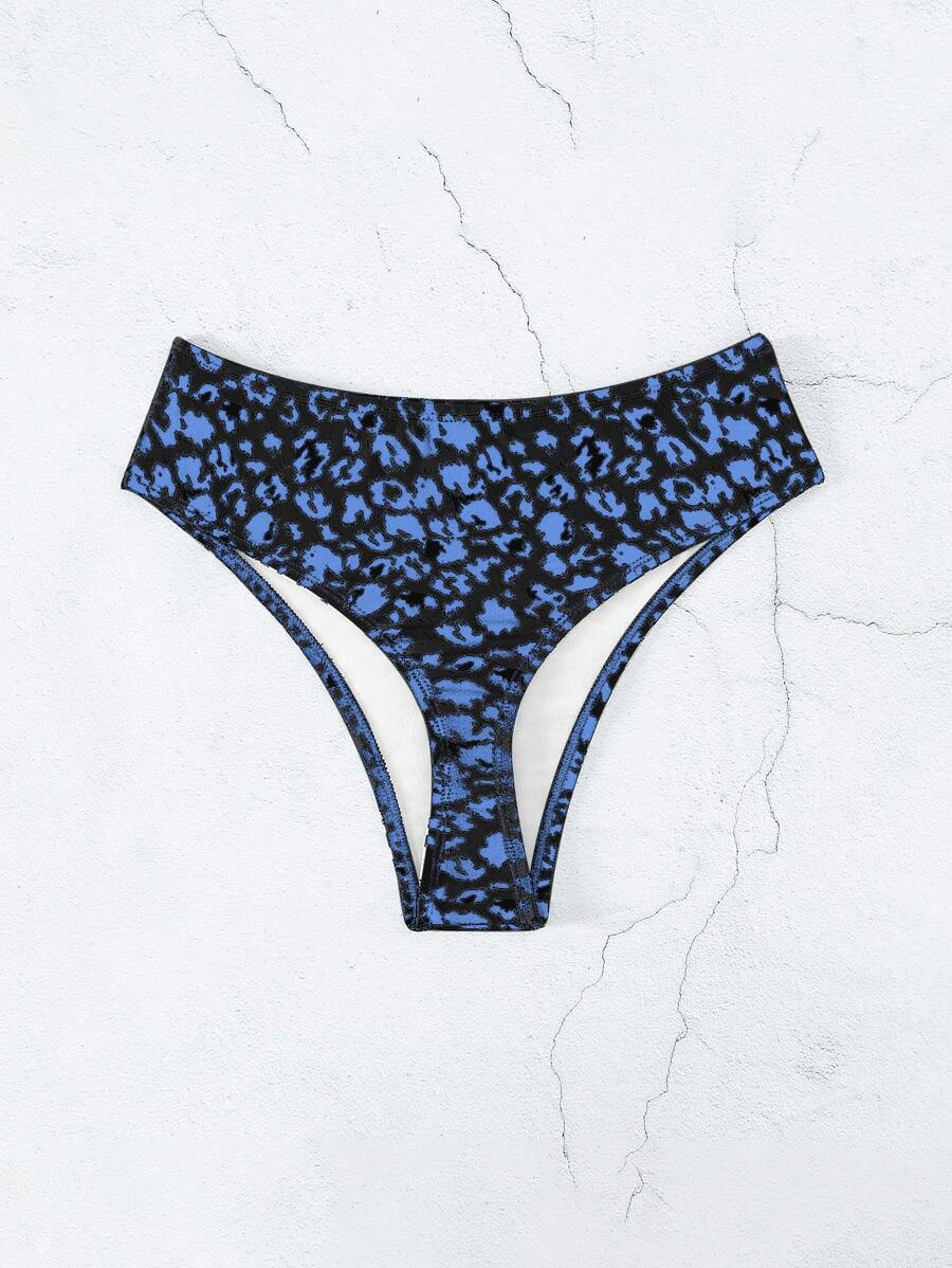 豹紋印花泳衣下裝
