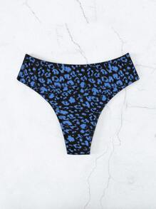 豹紋印花泳衣下裝