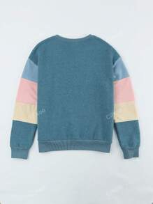CILKOO Kleurblok Oversized Sweatshirts