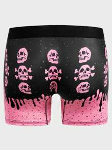 Men Skull Print Boxer Brief - Multicolor - View 2