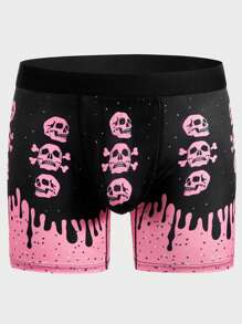 Men Skull Print Boxer Brief - Multicolor - View 3