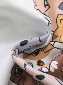 SHEIN 男嬰女孩卡通和字母圖案運動衫 - 彩色 - 查看 3