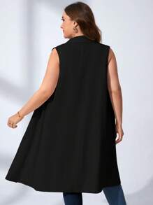 Chikora Plus Double Breasted Vest Blazer In Fall/Winter