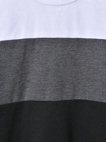 Cậu bé Tween Cổ điển Vá lại Tay áo dài Vòng cổ Bộ áo thể thao và quần thể thao - màu đen - Xem 5