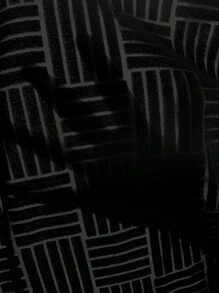 SHEIN LUNE 素色露背連身短褲 - 黑色 - 查看 3