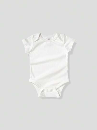 Da Neonata Body monocolore con collo rotondo