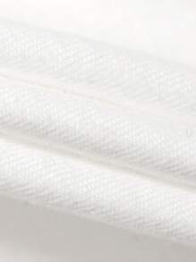 Bebé niña Body unicolor de cuello redondo - Blanco - Ver 3