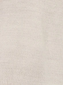 SHEIN LUNE 愛心圖案插肩袖網眼針織套頭毛衣 - 米色 - 查看 7