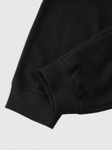 EURMUSE Men Letter Graphic Sweatshirt & Sweatpants