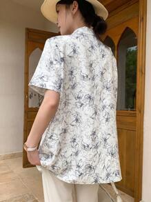 DAZY 全身印花翻领西装外套，商务正装，复活节 - 白色 - 查看 6