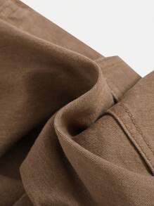 SHEIN Leap Crew 男大童翻蓋口袋工裝牛仔褲