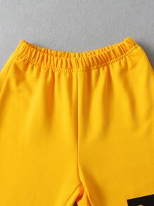 Chico joven 2 piezas/set Gorra de moda de color combinado con para otoño - Multicolor - Ver 4