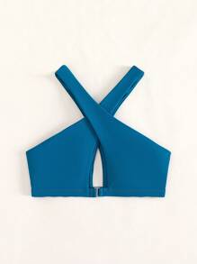 Thánh giá Áo bikini dây đeo cổ - Màu xanh lam - Xem 2